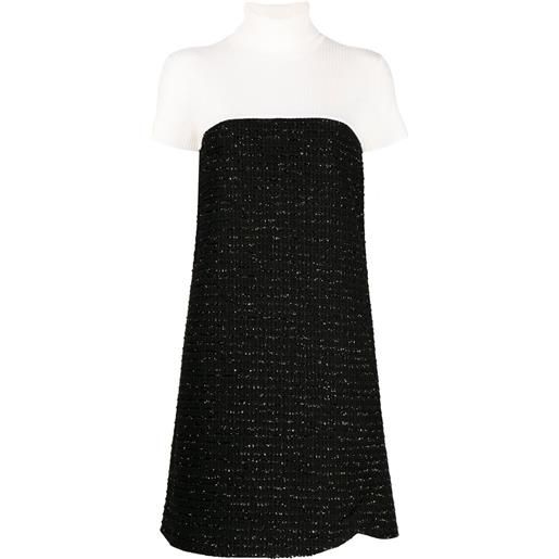 Paule Ka abito corto in tweed - nero