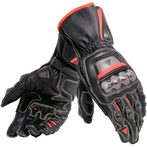 DAINESE - guanti DAINESE - guanti full metal 6 nero / rosso fluo
