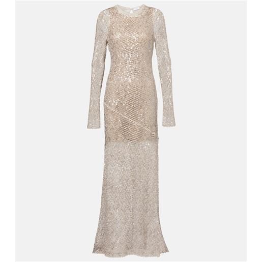 Brunello Cucinelli abito lungo con paillettes