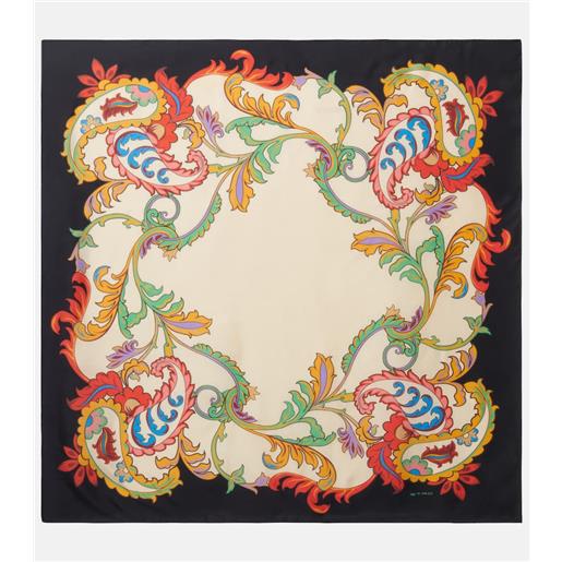 Etro foulard in twill di seta con stampa