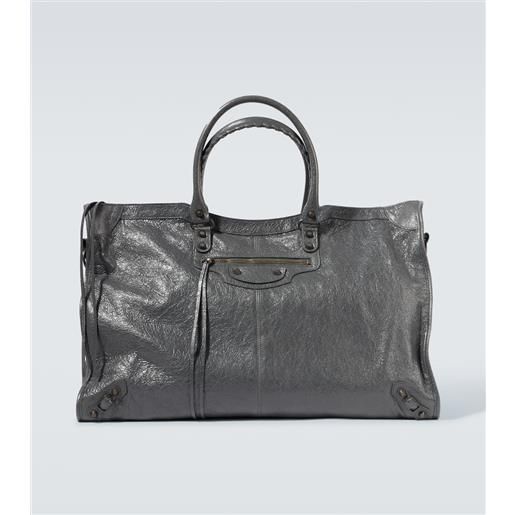 Balenciaga borsa da viaggio le city in pelle