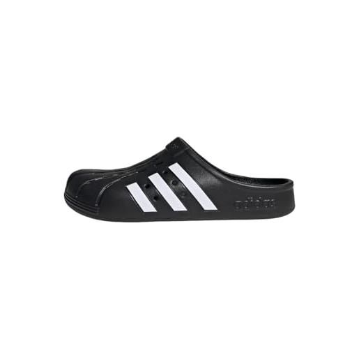 adidas unisex - adulto adilette clogs, core black / cloud white / core black, 42 eu