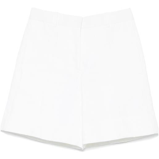 Jil Sander shorts in lino - bianco
