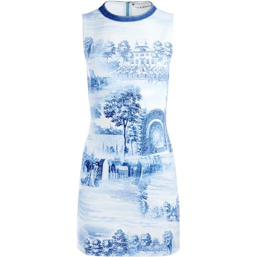alice + olivia abito corto wynell - blu