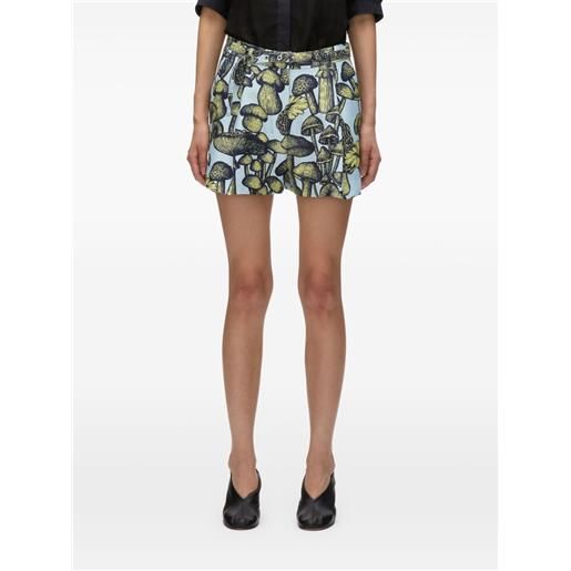 3.1 Phillip Lim shorts con stampa grafica - blu
