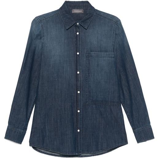 Lorena Antoniazzi camicia denim - blu