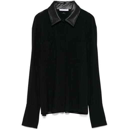Patrizia Pepe camicia con piercing - nero