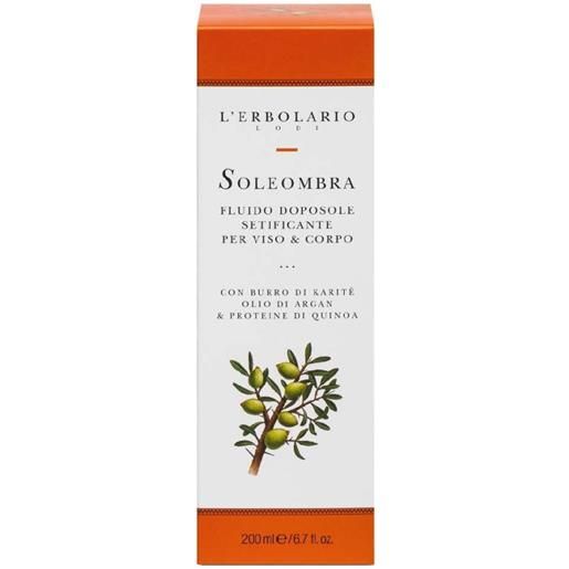 L'erbolario SB Srl soleombra fluido doposole setificante viso & corpo 200 ml ml crema