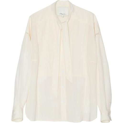 3.1 Phillip Lim blusa con collo lavallière - toni neutri