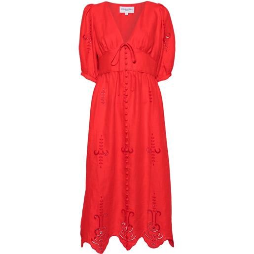 Evi Grintela abito midi river - rosso