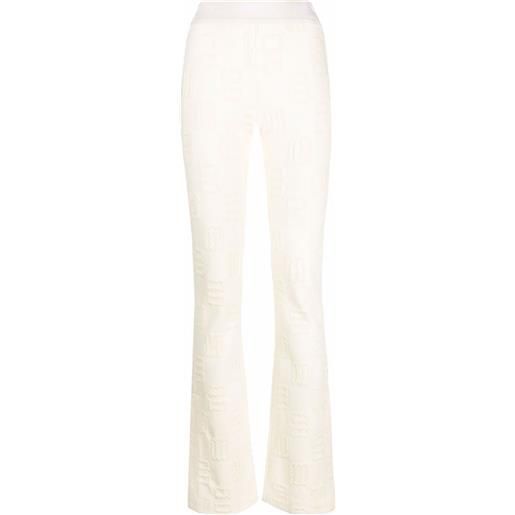 AMBUSH leggings svasati con monogramma - toni neutri
