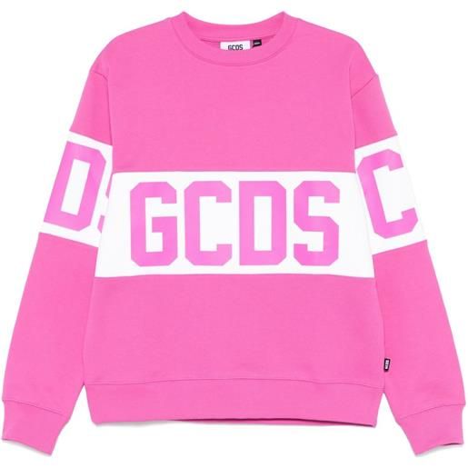 GCDS felpa con stampa logo - rosa