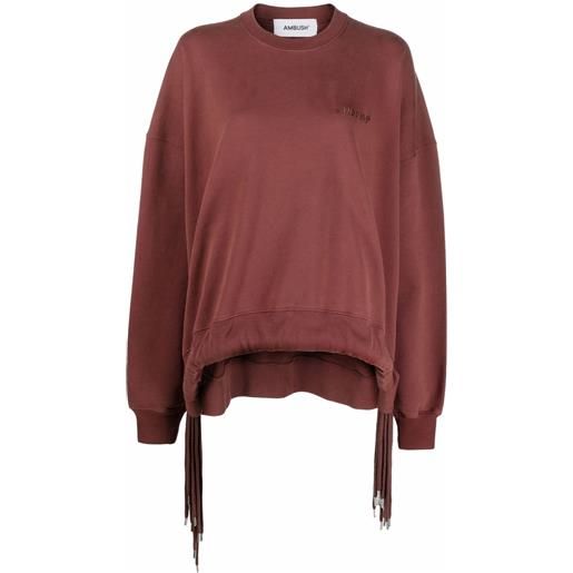 AMBUSH felpa con coulisse - marrone