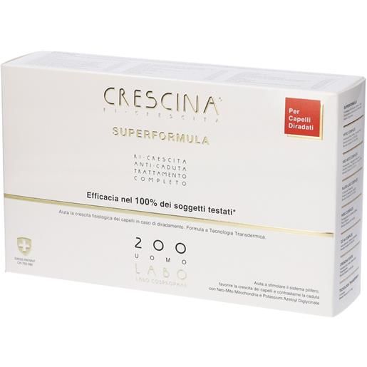 Crescina ri crescita super formula 200 uomo trattamento completo fiale 700 ml