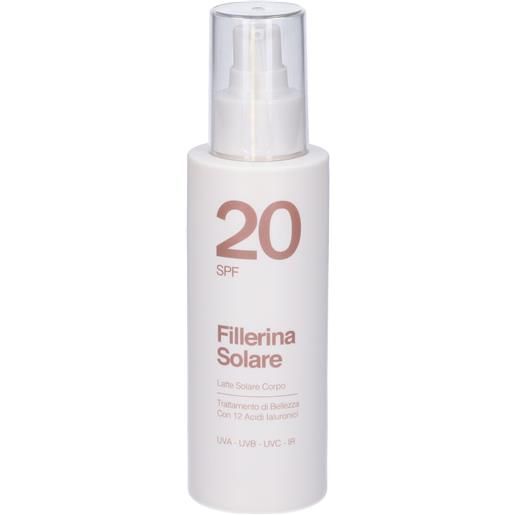 Labo International Srl fillerina solare protezione latte corpo spf 20 promo 150 ml crema solare