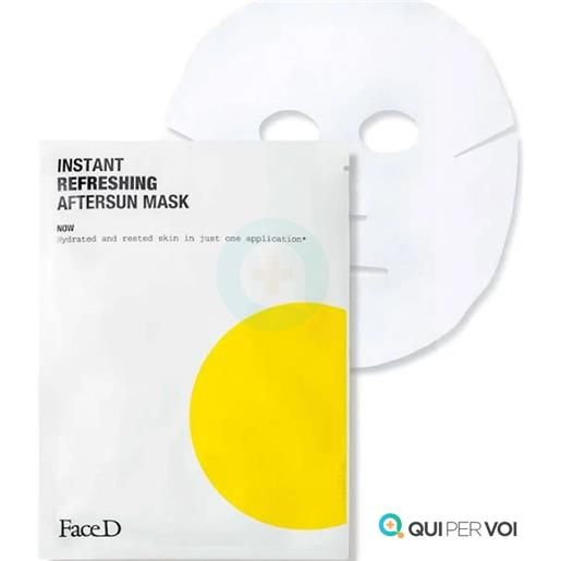 Hcs srl face d maschera doposole rinfrescante 1 pezzo