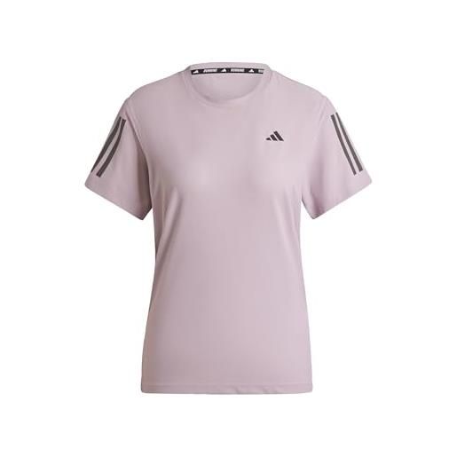 adidas donna own the run base tee, preloved fig, xs