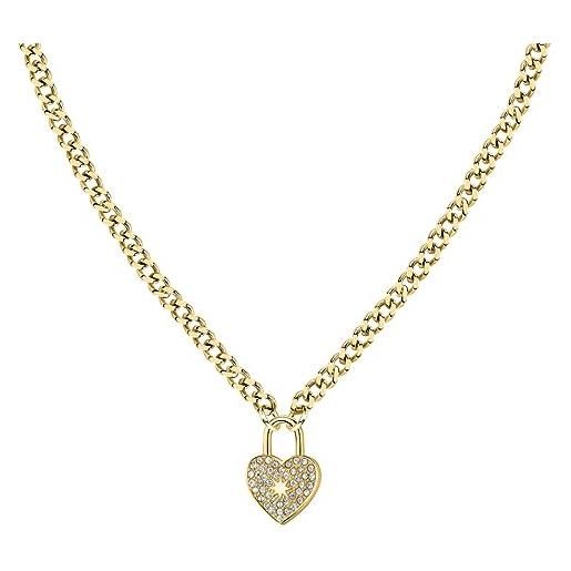 Morellato abbraccio collane donna in acciaio, cristalli, ipg - sabg25