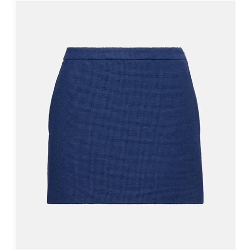 Gucci minigonna in tweed di misto cotone