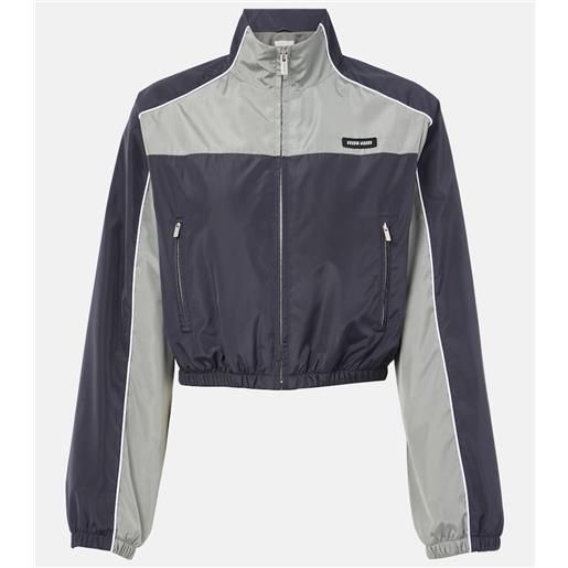 Miu Miu giacca cropped in tessuto tecnico