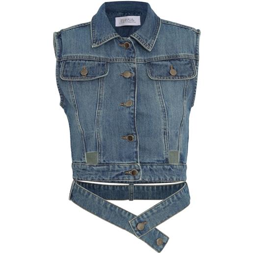 Gloria Coelho giacca smanicata isabella fiorentino - blu