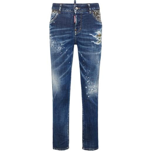 DSQUARED2 jeans dritti - blu