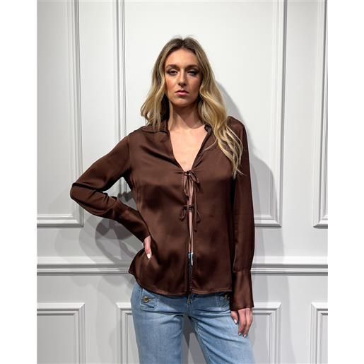 MOTEL DIFFUSIONE MODA blusa 100% viscosa con nastri - motel