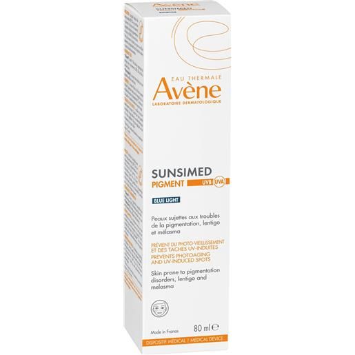 Eau Thermale Avene avene sunsimed pigment crema solare viso e corpo spf50+ 80ml