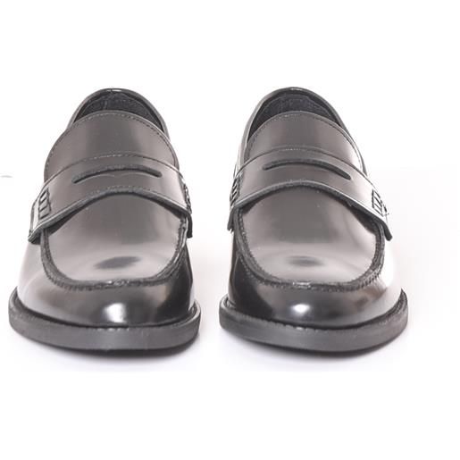 Herman & Sons mocassino nero abrasivato