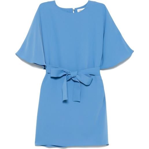 P.A.R.O.S.H. abito corto con cintura - blu