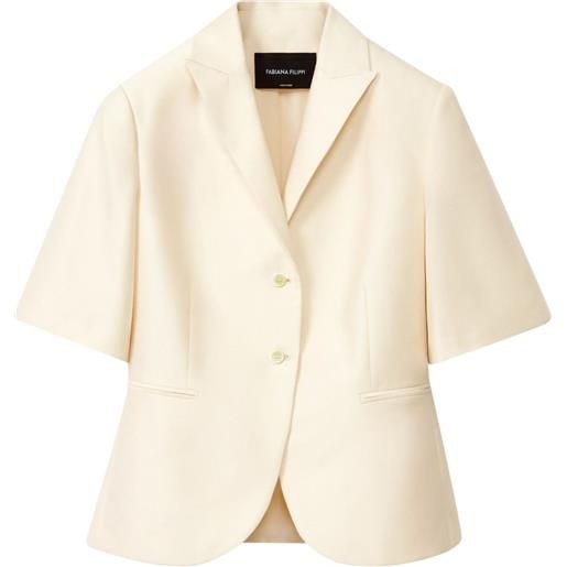 Fabiana Filippi blazer monopetto - bianco