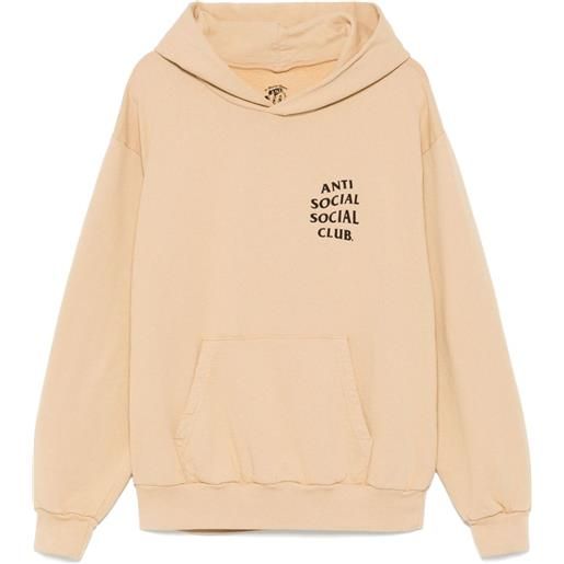 Anti Social Social Club felpa con cappuccio e logo - toni neutri