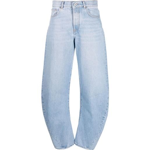 Off-White jeans bleach twist banana - blu