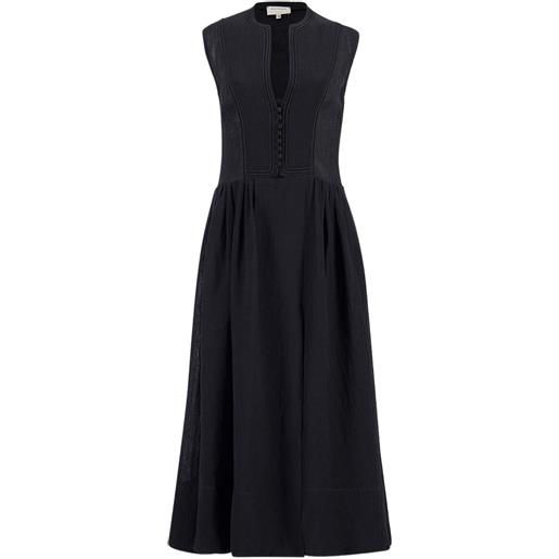 Zeus+Dione abito midi fermeli - nero