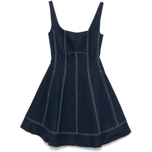 Tommy Hilfiger x sofia richie grainge abito corto in lino - blu