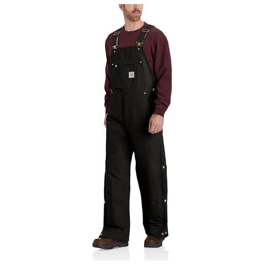 Carhartt salopette in tessuto duck, vestibilità comoda, uomo, marrone (Carhartt), 46w / 30l