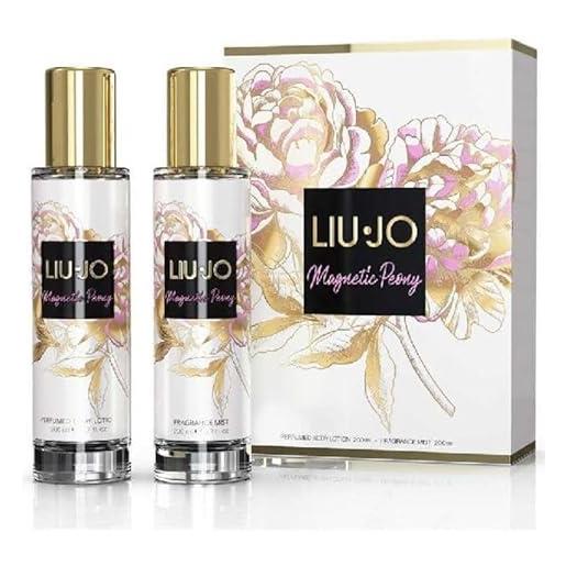 Liu Jo set magnetic peony acqua corpo profumata 200ml e latte corpo profumato 200ml