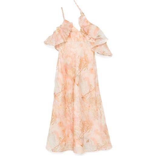 ZIMMERMANN abito midi illuminate - toni neutri