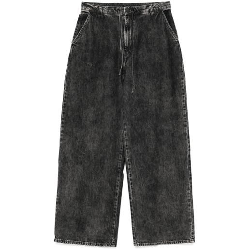 Christian Wijnants jeans piro a gamba ampia - nero