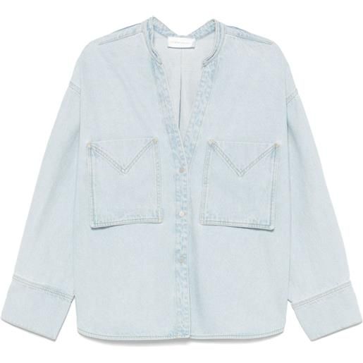 Christian Wijnants giacca-camicia denim tango - blu