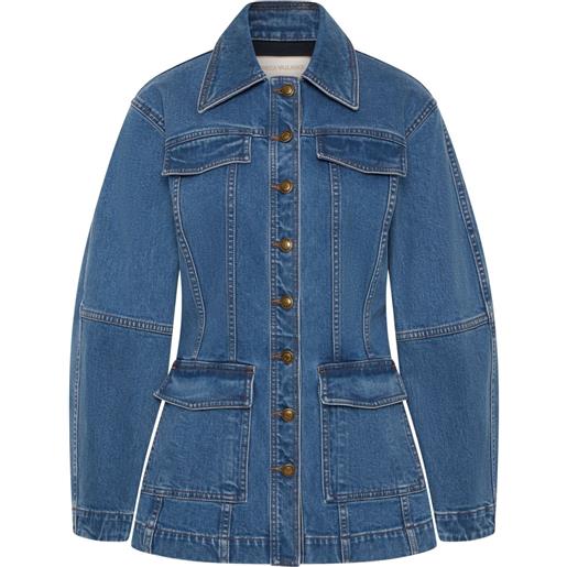 Rebecca Vallance giacca modello pilota - blu