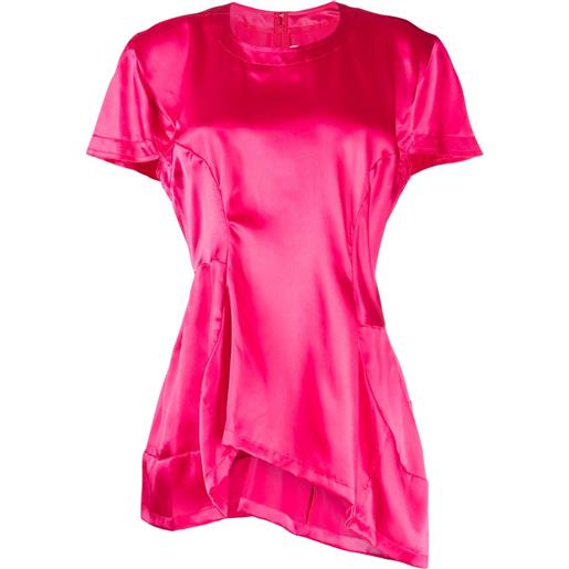 Comme Des Garçons t-shirt con inserti - rosa