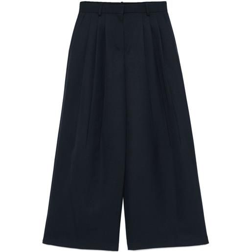 Theory pantaloni affusolati a vita alta - blu