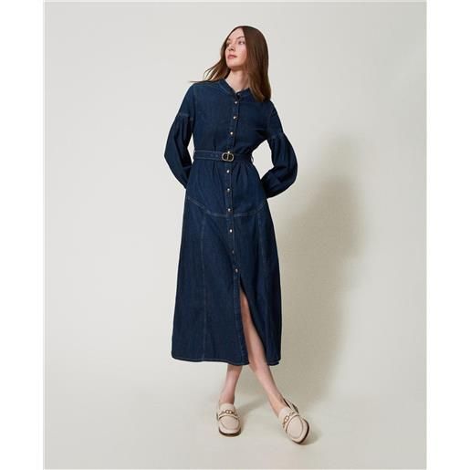 TWINSET abito chemisier donna denim medio