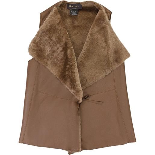 Loro Piana gilet con nodo - marrone