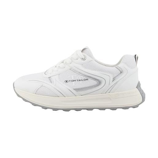 Scarpe Da Ginnastica Donna TOM TAILOR 9590370008 | Sneakers In Maglia Con Plateau, Look Lucido E Moderno