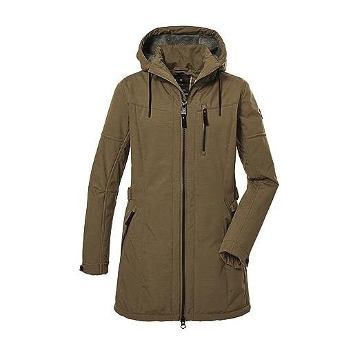 G.I.G.A. DX parka da donna in softshell con cappuccio rimovibile, cammello, 56