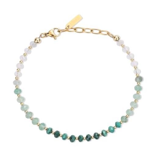 Bracciale pietre Avventurina Onice nero Ametista argento 925 | Bryanna