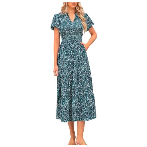 Cocila lightning deals abito estivo donna cotone vestiti donna mare estivi vestiti da sera rosso abito lungo donna spacco abbigliamento etnico donna vestiti colorati donna my recent orders