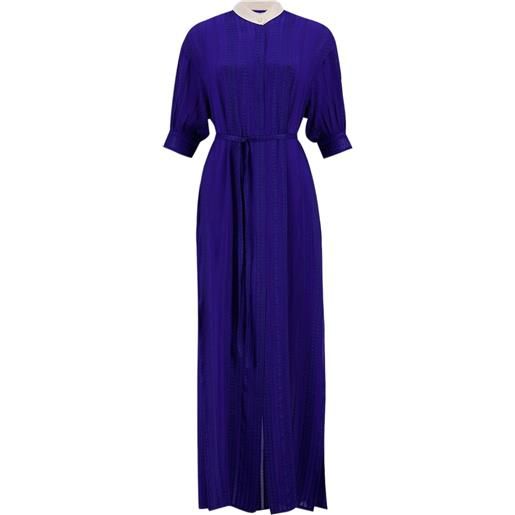 Zeus+Dione abito midi in seta - blu